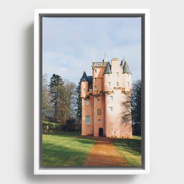Vintage Craigievar Castle  Framed Canvas