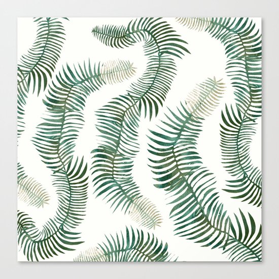 tropical leves wild Canvas Print