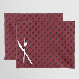 Kitty cat (black on red) Placemat
