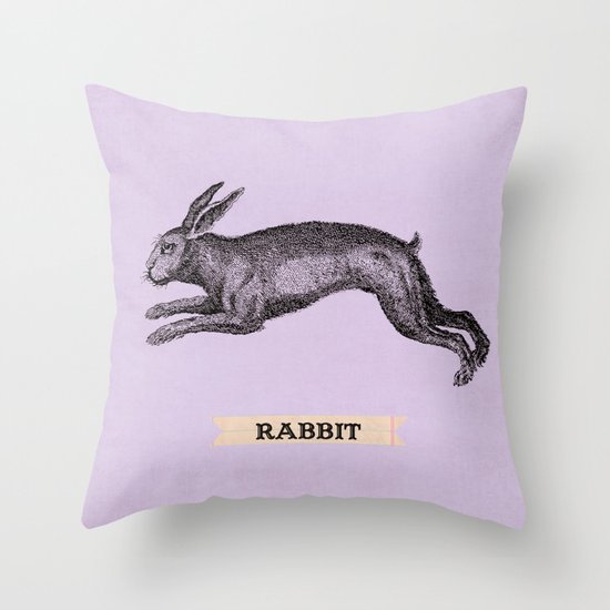 rabbit Throw Pillow