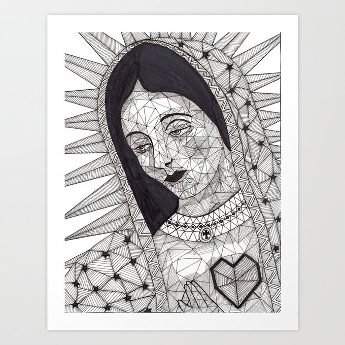 Virgen de Guadalupe Art Print