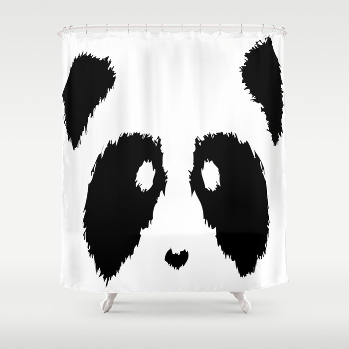 Panda Boobs Shower Curtain
