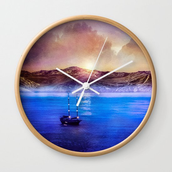Blue/purple, trip. Wall Clock