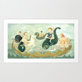 The Sea Carousel Dream by Emily Winfield Martin Art Print