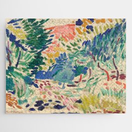 Henri Matisse Landscape at Collioure Jigsaw Puzzle | Henrimatisse, Fovism, Famous, Color, Painting, Expressionism, Homedecoration, Colorful, Postimpressionism, Mural 