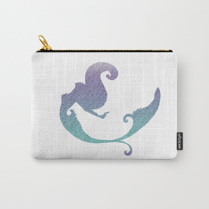 Turquoise and amethyst mermaid Carry-All Pouch