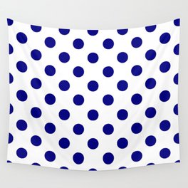 POLKA DOT (NAVY & WHITE) Wall Tapestry