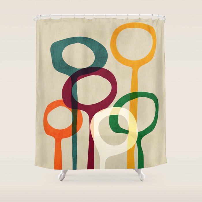 Blowing bubbles Shower Curtain by Society6