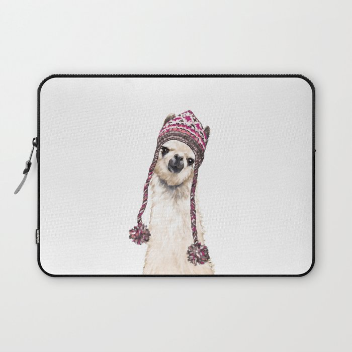The Llama with Hat Laptop Sleeve