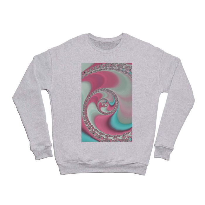 Fancy Fractal Hot Summer Spiral Crewneck Sweatshirt