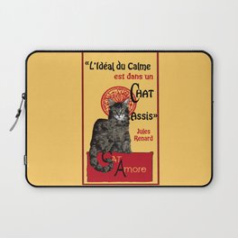 Cat - Le Chat noir - Citation - Quote - main coon - Paris - cabaret - Montmartre - caricature  Laptop Sleeve