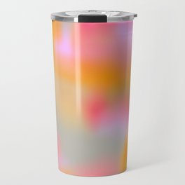 Cloud Color - Pink Travel Mug | Digital, Y2K, Barbiecore, Summer, Rainbow, Tie Dye, Spring, Holidays, 90S, Wavy 