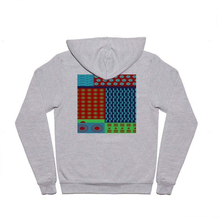 Japanese Style Colorful Patchwork Hoody