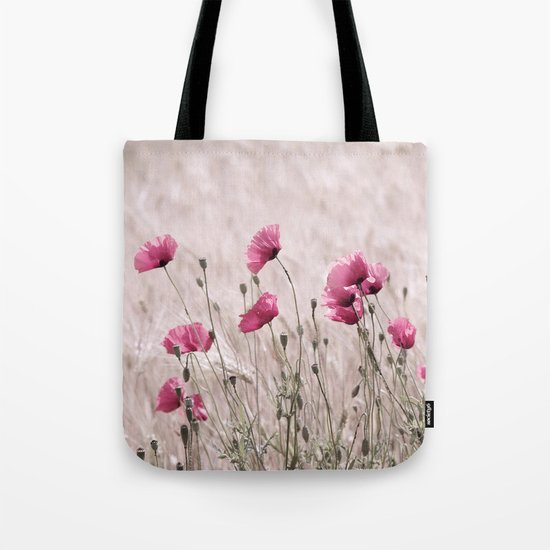 Poppy Pastell Pink Tote Bag
