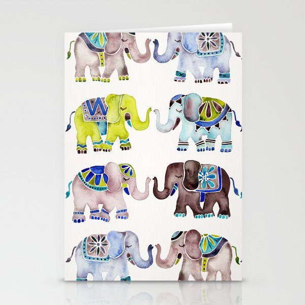 Elephant Collection – Cool Palette Stationery Cards
