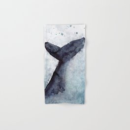 Whale of a Tale, Ocean Splashing Whale Tail Hand & Bath Towel