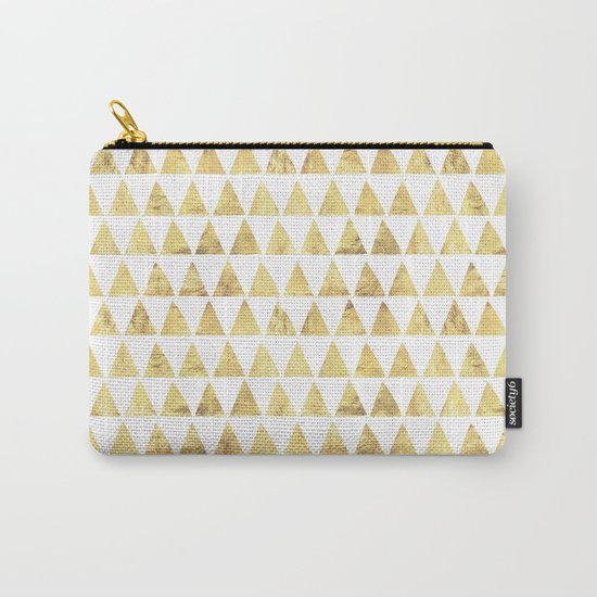 Triangles gold 6 Carry-All Pouch