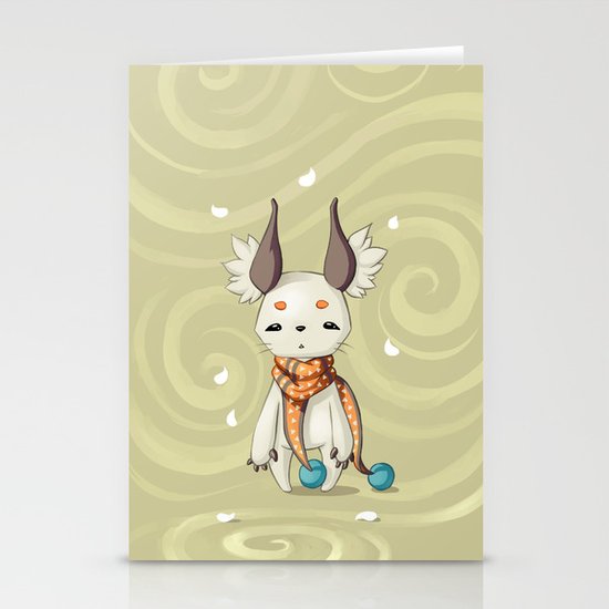 Fluffy Ears Stationery Cards