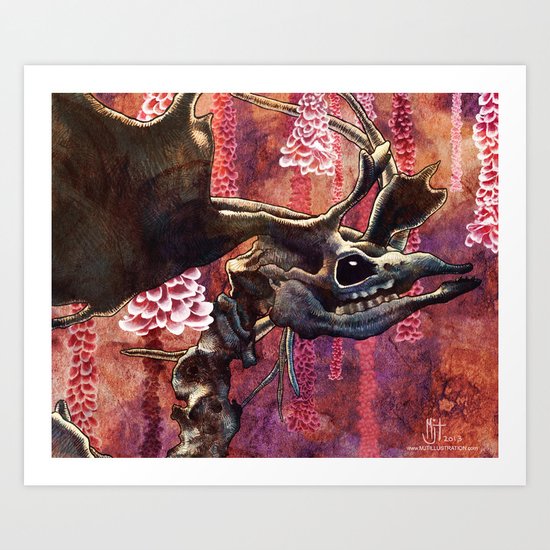 Elk Blossom Art Print