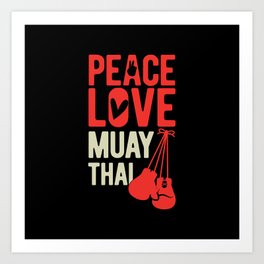 Funny Muay Thai Art Print