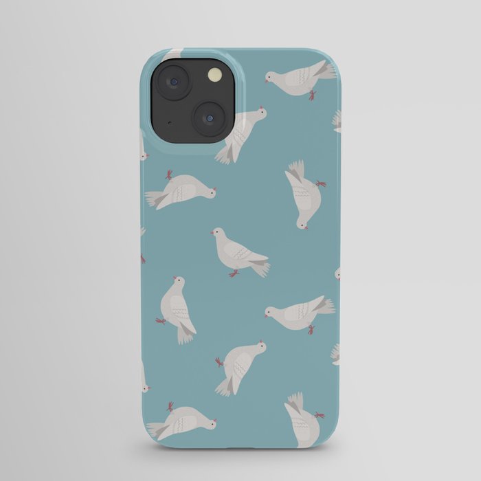 Doves Pattern iPhone Case