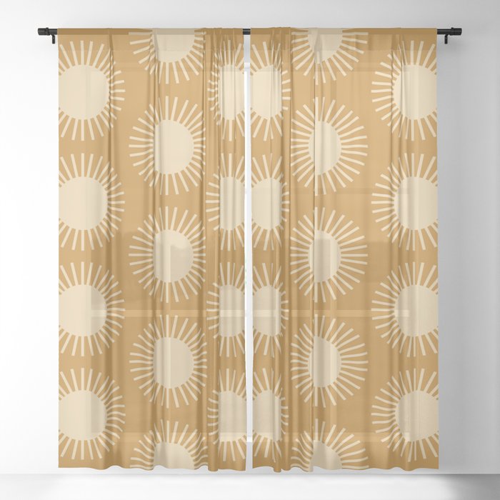 Sun Pattern II Sheer Curtain