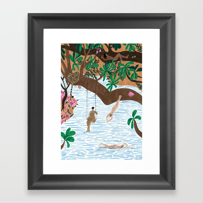 The Jungle Beach Framed Art Print