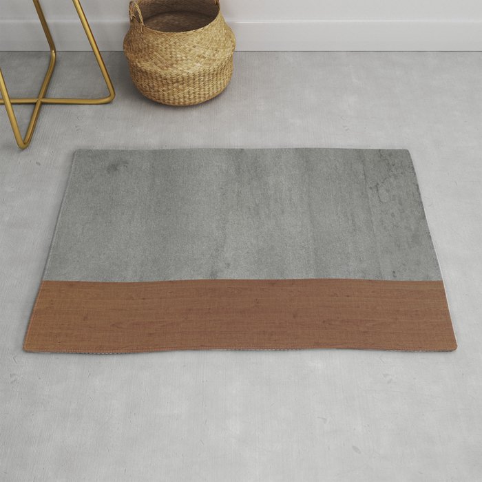 Concrete-Touch of a Wood Rug