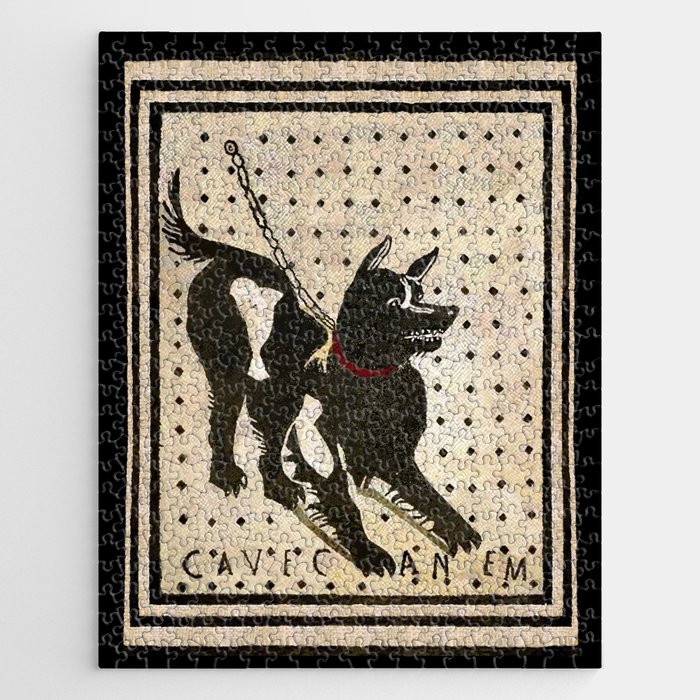 Pompeii Dog mosaic (Beware of Dog) Jigsaw Puzzle