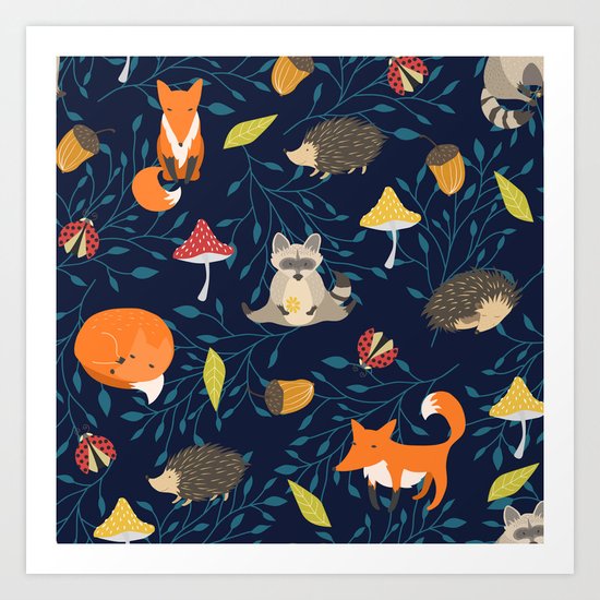 Magic forest Art Print