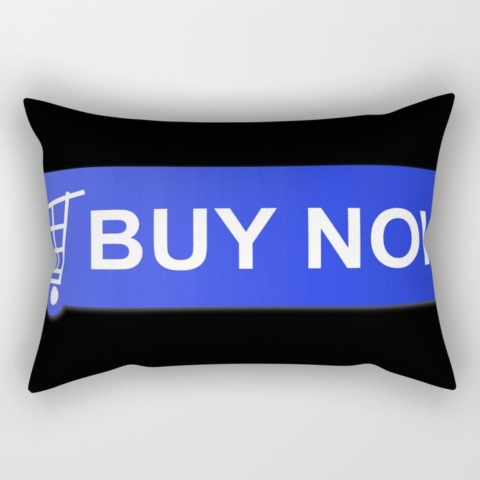Buy Now Blue Rectangular Pillow