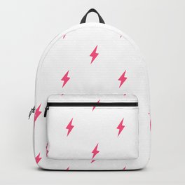 Lightning Bolt Pattern Pink Backpack