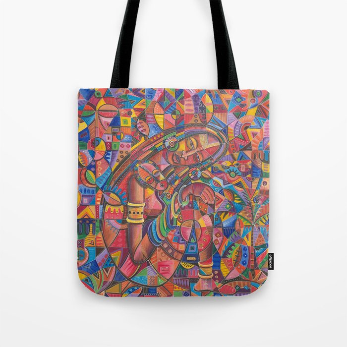 Mother and Child 3 nursing mother painting Tote Bag