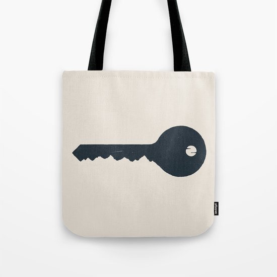 The key of the Mountain Tote Bag