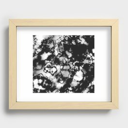 Shibori Black & White Recessed Framed Print