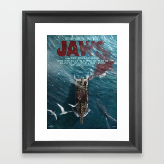 Jaws Framed Art Print