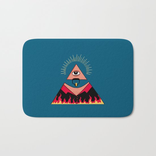 The All Seeing Eye Fieri Bath Mat
