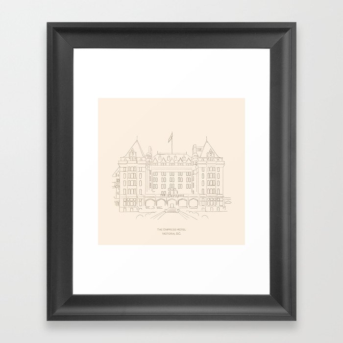 The Empress Hotel Framed Art Print