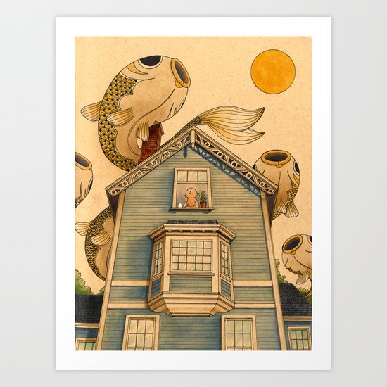 Fish Migration Art Print