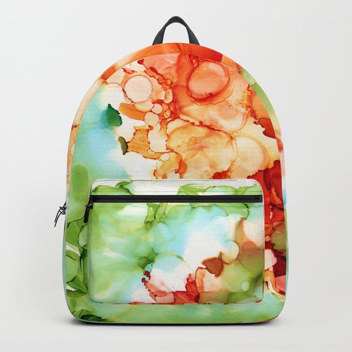 Orange Flower Backpack