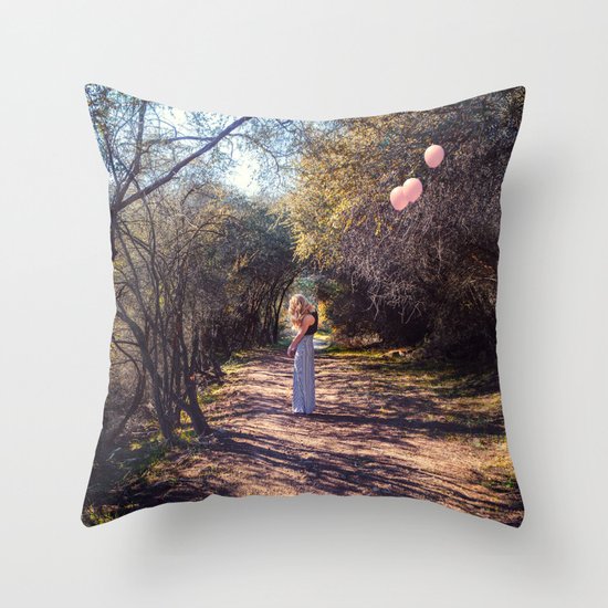Float away Throw Pillow