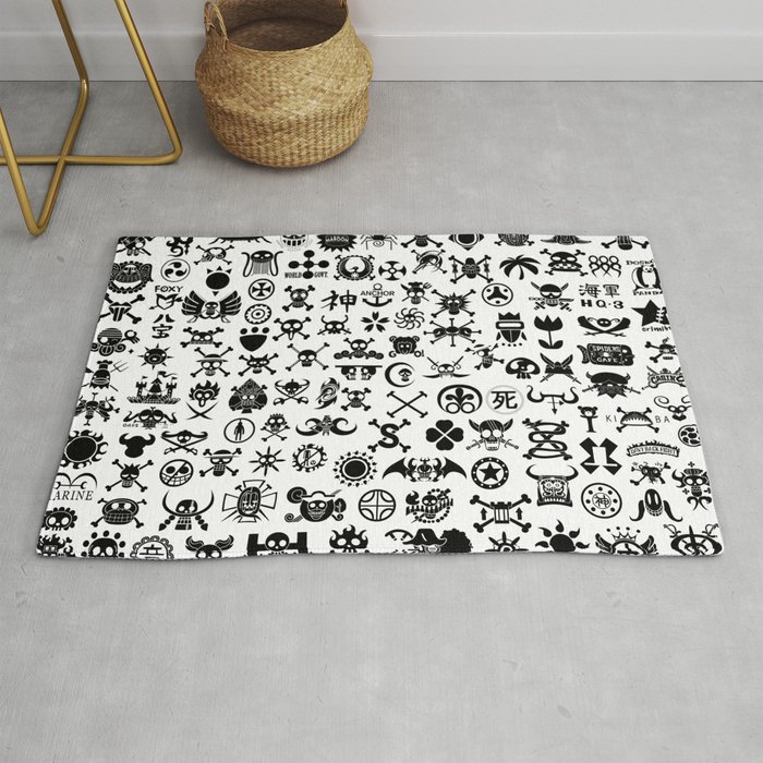 One Piece Jolly Roger Rug