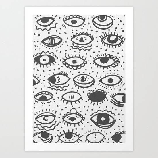 EYES PATTERN Art Print