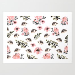 Hedgehogs Art Prints For Any Decor Style Society6