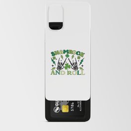 Shamrock and roll St. Patricks day 2022 Rock tee Android Card Case