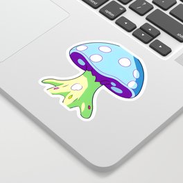 Hallucinating Mushroom Sticker