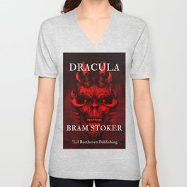 Dracula by Bram Stoker book jacket cover by 'Lil Beethoven Publishing vintage poster / posters V Neck T Shirt
