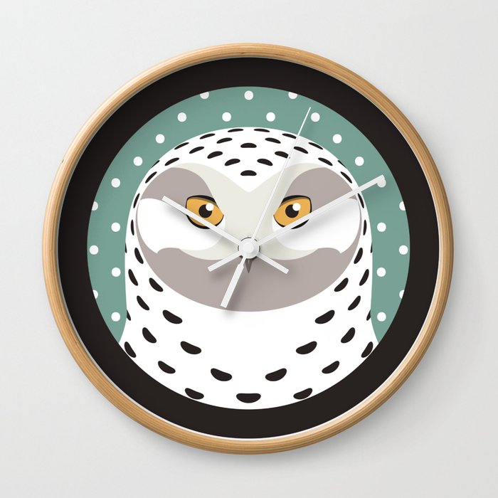 Snowy Owl Wall Clock