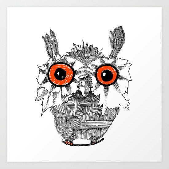 Small Owl Art Print
