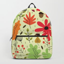 Autumn woods foliage pattern Backpack